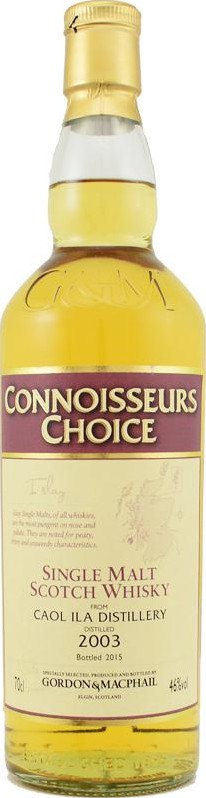 Caol Ila 2003 GM Connoisseurs Choice 1st Fill Bourbon Barrels 46% 700ml