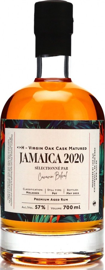 1423 World Class Spirits 2020 Hampden Jamaica <>H Virgin Oak Cask Matured Cavavin Belval 2yo 57% 700ml