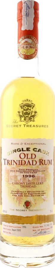 The Secret Treasures 1996 Caroni Old Trinidad Rum 7yo 42% 700ml