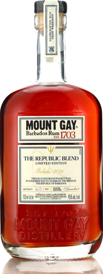 Mount Gay The Republic Blend Barbados 30yo 45% 700ml