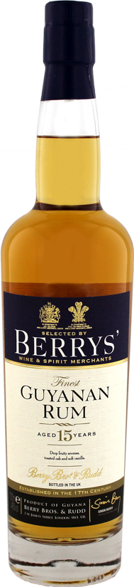 Berry Bros & Rudd Demerara Distillers Ltd Guyana Finest Guyanan Rum 15yo 46% 700ml