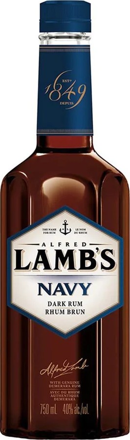 Alfred Lamb's Navy Dark Rum 40% 750ml