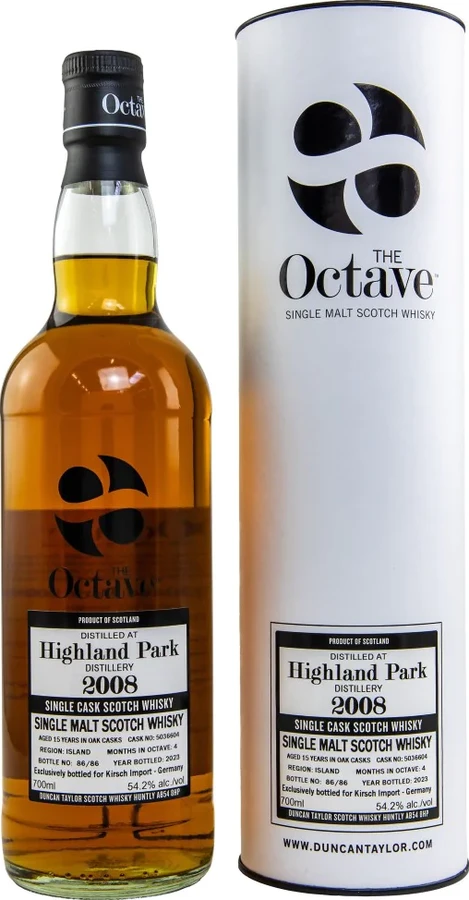 Highland Park 2008 DT The Octave Sherry Octave Finish Kirsch Import 54.2% 700ml