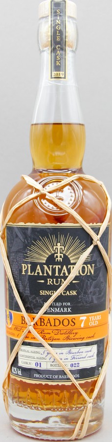 Plantation Maison Ferrand 2012 West Indies Barbados Single Cask Partizan Brewing Cask Finish 7yo 48.2% 700ml