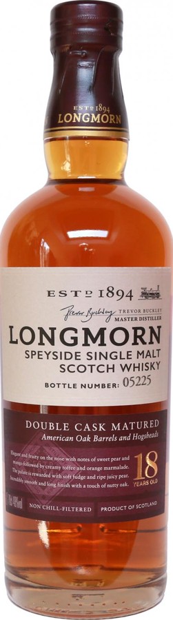 Longmorn 18yo Secret Speyside Collection American Oak Barrel and Hogshead 48% 700ml