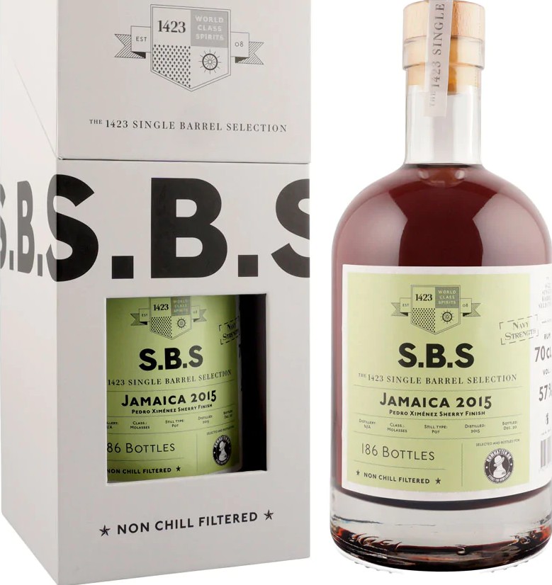 S.B.S 2015 Hampden Jamaica Bottled for Romhatten 3yo 57% 700ml