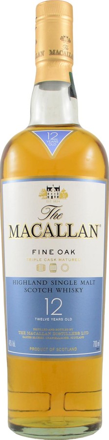 Macallan 12yo Fine Oak Triple Cask Matured 40% 700ml