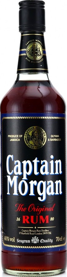 Morgan Jamaica Captain 40% Radar Label Spirit Black Old - Version 1680 1000ml