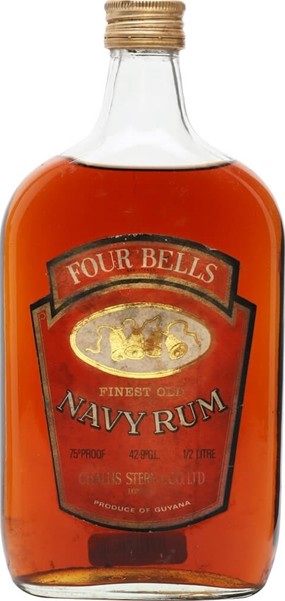 Four Bells Finest Old Navy Rum 42.9% 500ml