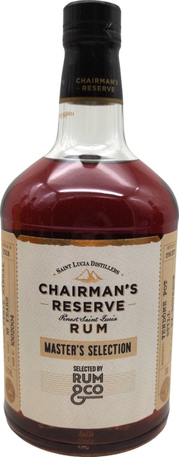Chairman's Reserve 2004 Saint Lucia Distillers Master's Selection 6. Rum & Co 18yo 59.2% 700ml