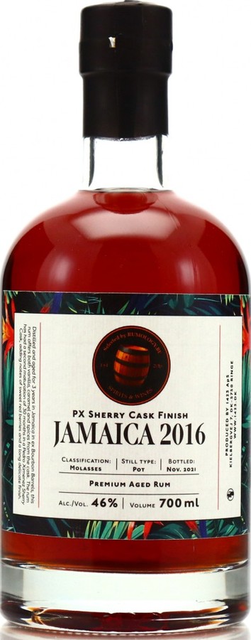 1423 World Class Spirits 2016 Hampden Jamaica PX Sherry Cask Finish Rumology.be 5yo 46% 700ml