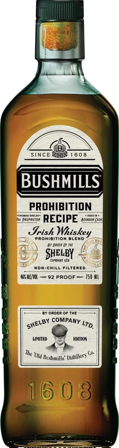 Bushmills Prohibition Recipe Peaky Blinders Tommy Shelby ex-bourbon 46% 750ml