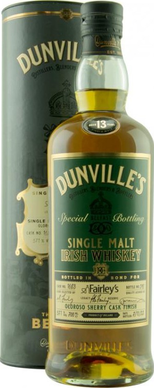 Dunville's 13yo Ech Special Bottling Oloroso Sherry Fairley's 57.1% 700ml