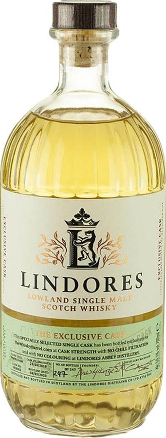 Lindores Abbey 2019 The Exclusive Cask Peated Islay Rum TheWhiskyBarrel.com 59.1% 700ml