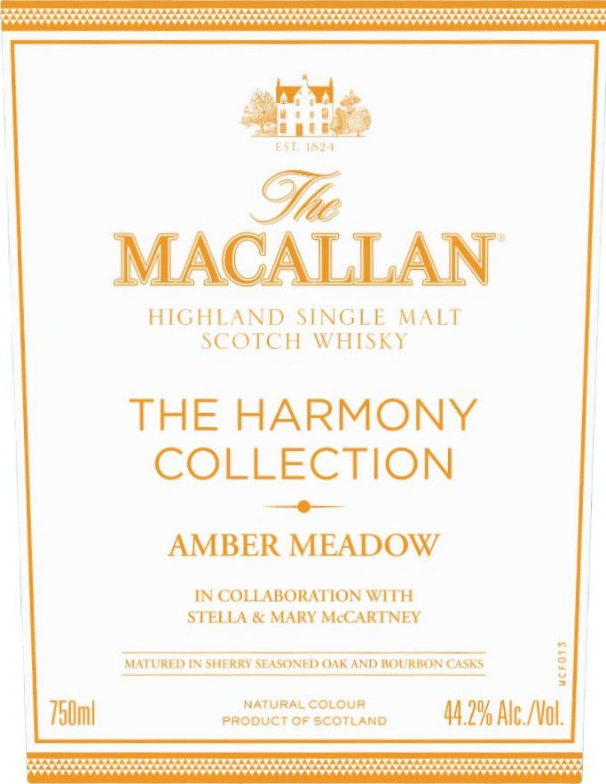 Macallan Amber Meadow The Harmony Collection Sherry seasoned oak & bourbon 44.2% 700ml