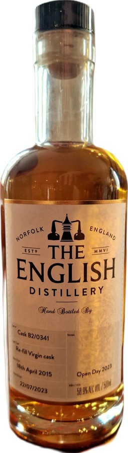 The English Whisky 2015 Open Day 2023 Refill virgin oak 58.9% 700ml
