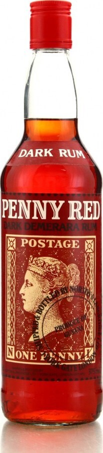 Penny Red Dark Demerara Rum 1990s 37.5% 700ml