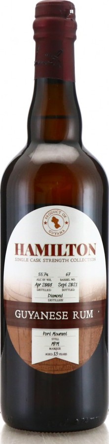 Hamilton 2008 Port Mourant Guyanese Rum MPM 13yo 55.7% 750ml