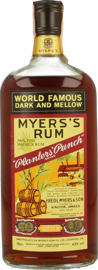 Myers's Planter's Punch Old Jamaica Rum 43% 750ml