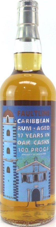 K&L Wines Faultline Caribbean Rum 17yo 50% 750ml