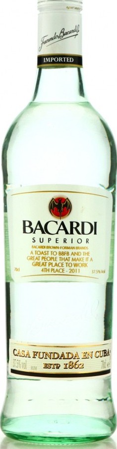 Bacardi 2011 Cuba Ron Superior Great Place to Work 37.5% 700ml