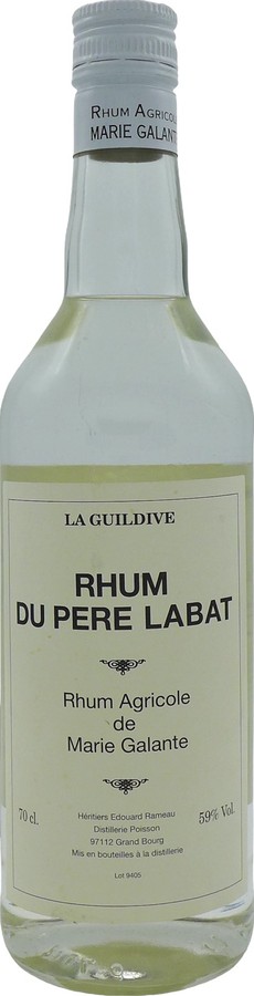 La Guildive Poisson Marie Galante Rhum du Pere Labat Unaged 59% 700ml