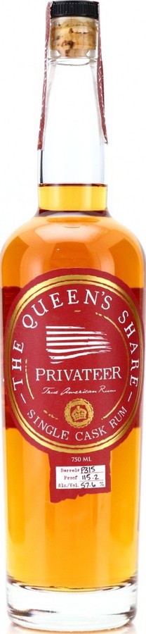 Privateer Rum Distillery USA Distiller's Drawer Queen's Share 5yo 57.6% 750ml