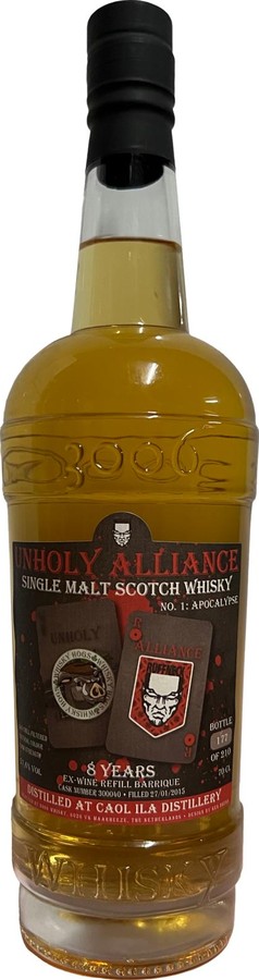 Caol Ila 2015 3W Unholy Alliance No. 1: Apocalypse Ex-Wine refill barrique The Whisky Hogs & Ruffneck 57.6% 700ml