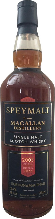 Macallan 2003 GM Speymalt Sherry Matured 58.4% 700ml