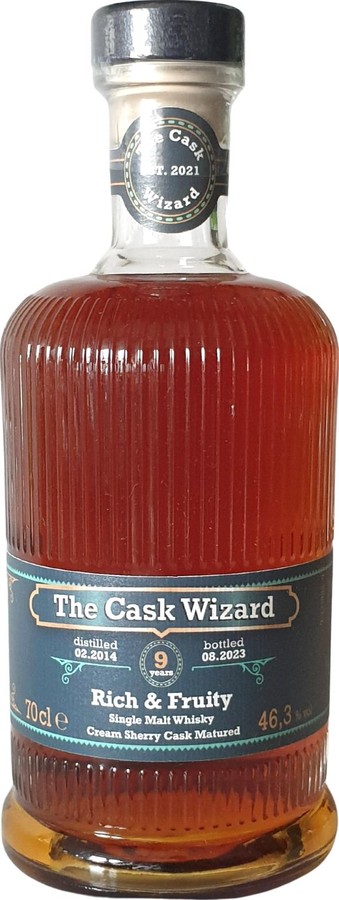 The Cask Wizard 2014 TCaWi Rich & Fruity Cream Sherry Matured 46.3% 700ml