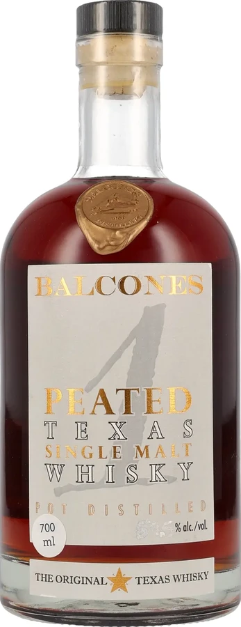 Balcones Peated Texas Single Malt Pot Distilled Aged 41 Months in Oak 51.5% 700ml