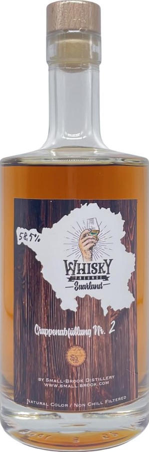 Small Brook 2020 Gruppenabfullung 2 Rum Whisky Freunde Saarland 58.5% 500ml