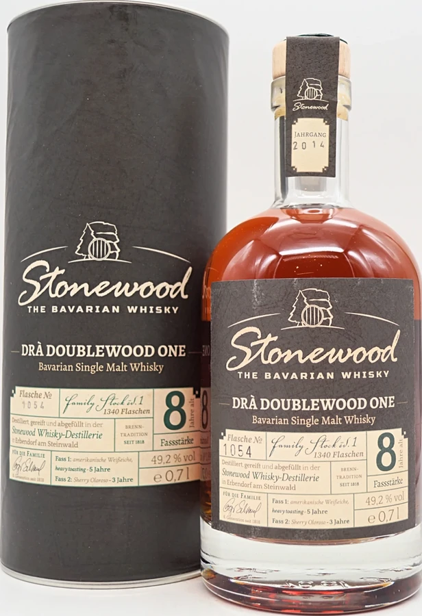 Stonewood 2014 Dra Doublewood American Oak 5yo Oloroso Sherry 3yo 49.2% 700ml