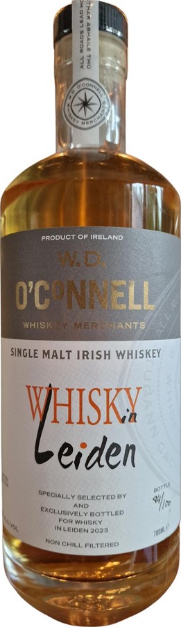 W.D. O'Connell 2017 Limited Edition 1st Fill Bourbon Whisky in Leiden 52.45% 700ml