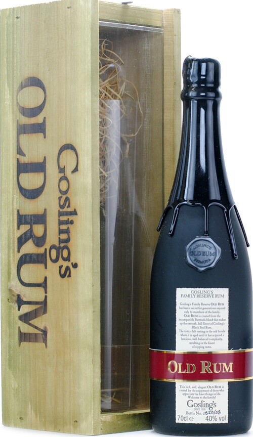 Goslings Family Reserve Old Rum Wooden Box 40% 700ml