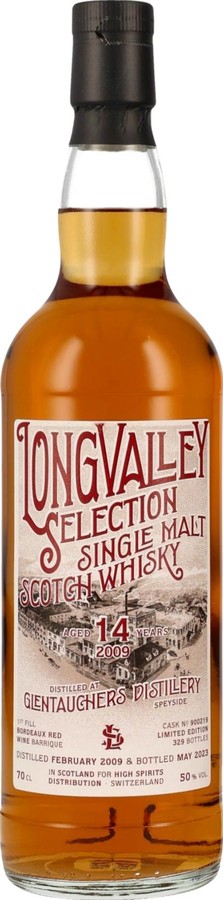 Glentauchers 2009 HSD Longvalley Selection 1st. Fill Bordeaux Red Wine Barrique Finish 50% 700ml