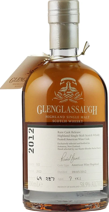 Glenglassaugh 2012 Rare Cask Release American Wine Hogshead 58.9% 700ml