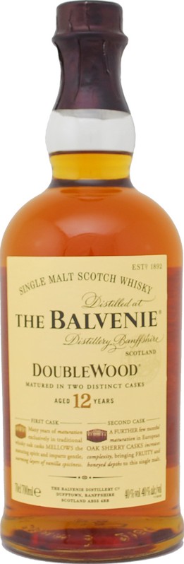 Balvenie 12yo DoubleWood whisky oak & sherry oak Bruce Reidford Bank of Scotland 40% 700ml