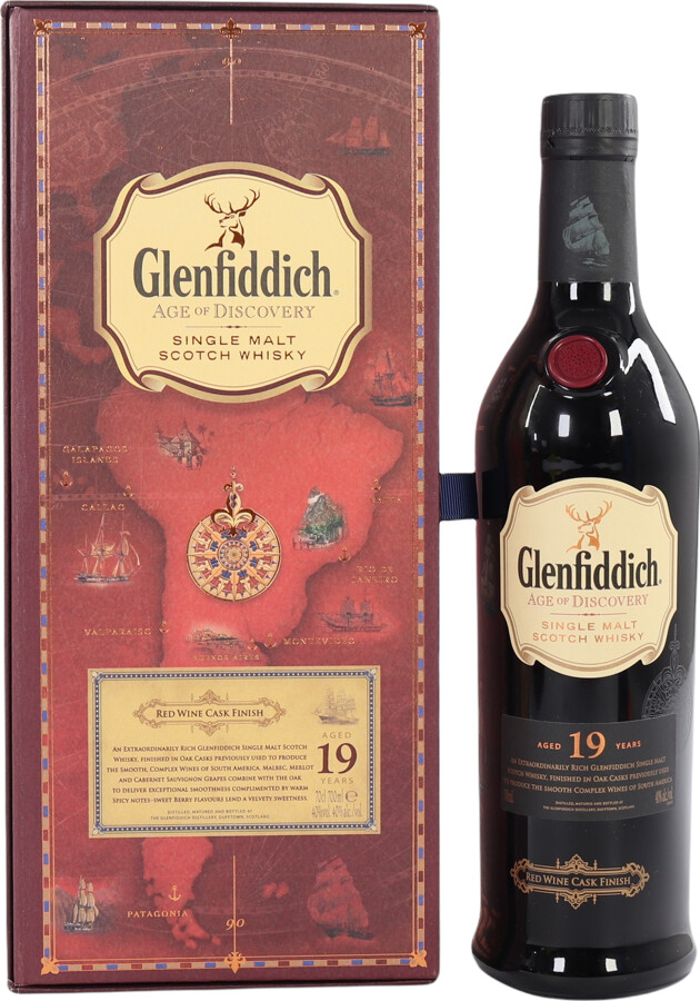 Glenfiddich 19yo Age of Discovery Red Wine Cask Finish Travel Retail 40% 700ml