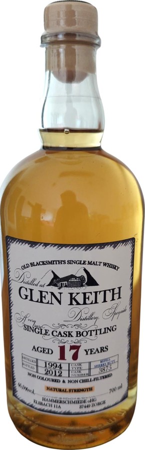 Glen Keith 1994 HS Refill Sherry Butt 46.09% 700ml