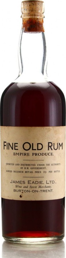 James Eadie LTD. 1930 Fine Old Rum Empire Produce