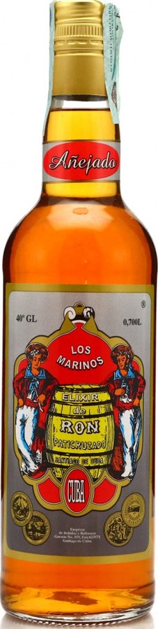 Los Marinos Ron Palmas Paticru Zado Elixir de Ron Dorado Ronera Matusalem Cuba 40% 700ml