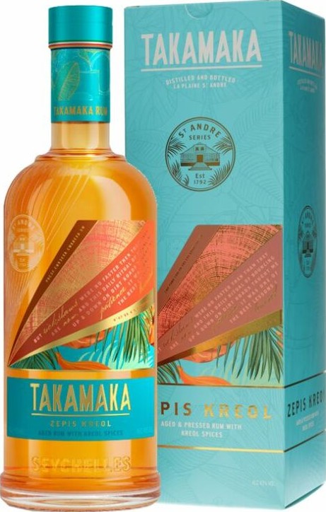 Takamaka Bay Trois Freres Distillery Seychelles Zepis Kreol 43% 700ml