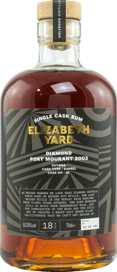 Elizabeth Yard 2003 Diamond Port Mourant Guyana Cask #41 18yo 53.2% 700ml