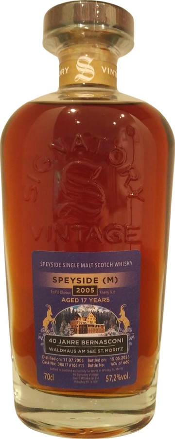 Macallan 2005 SV Cask Strength Collection Speyside M 1st Fill Oloroso Waldhaus am See St. Moritz 57.2% 700ml