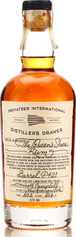 Privateer The Queen's Share Rum USA 2yo 53.6% 370ml