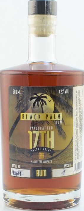 Black Palm Rum Batch No. #1 17yo 42% 500ml