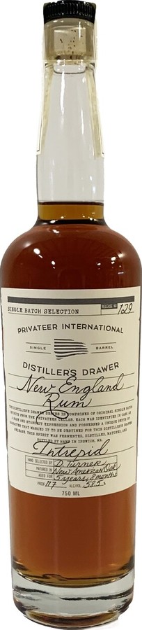 Privateer Distiller's Drawer #129 New England Rum Intrepid 5yo 58.5% 750ml