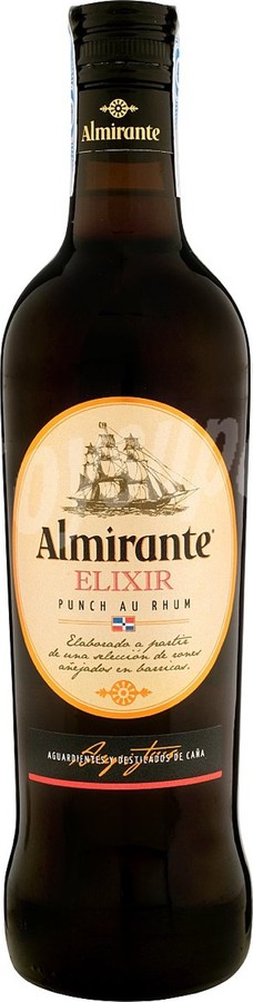 Aguardientes Y Destilados De Cana Dominican Republic Almirante Elixir Punch Au Rhum 34% 700ml