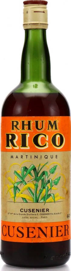 Cusenier Rhum Rico Martinique 1960s 44% 750ml